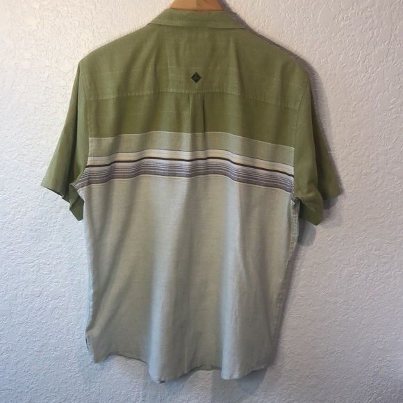 prAna Camino mens Button Down Shirt green - Picture 12 of 12